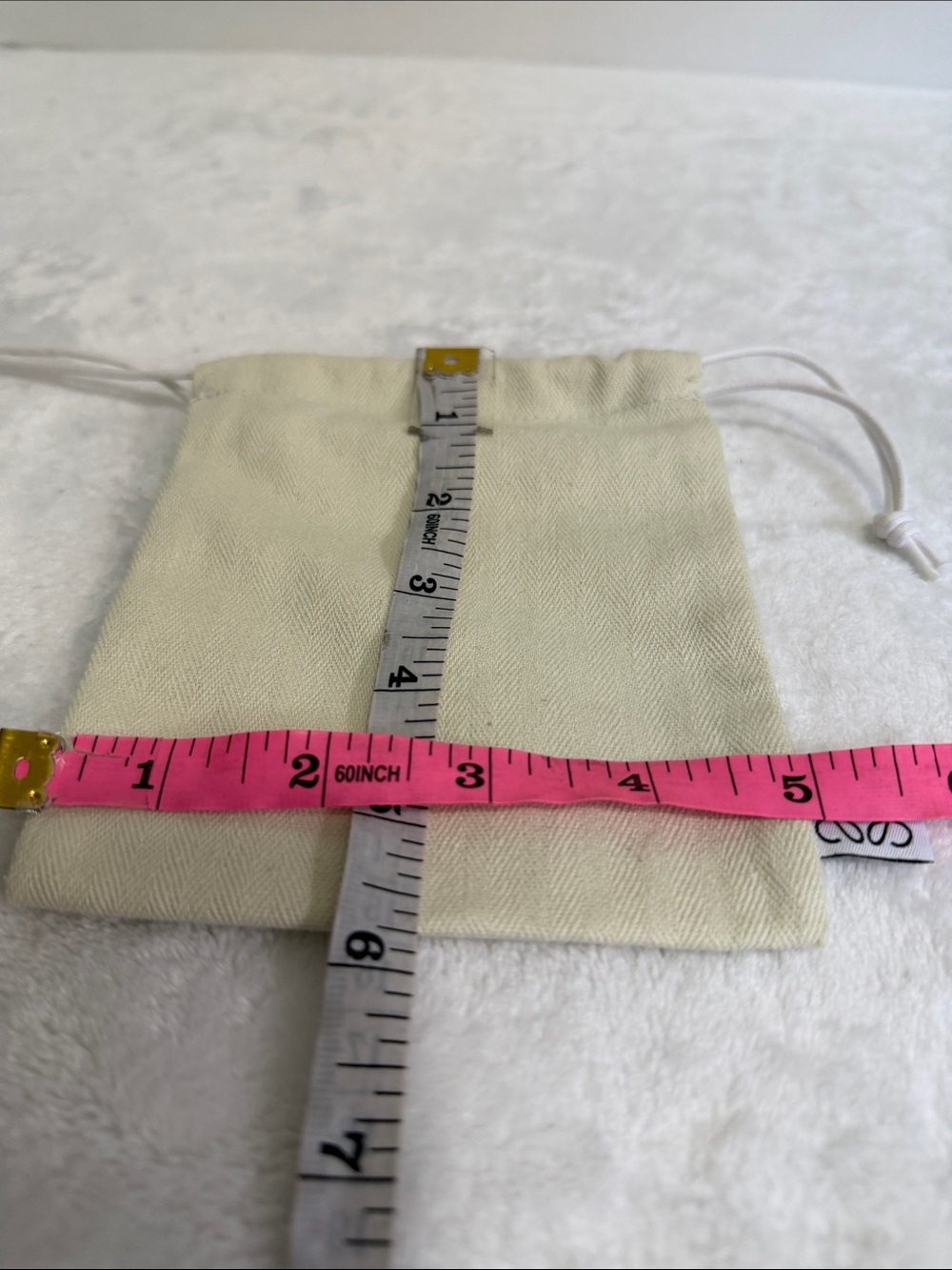 Loewe Cream Drawstring Pouch - Picture 4 of 4